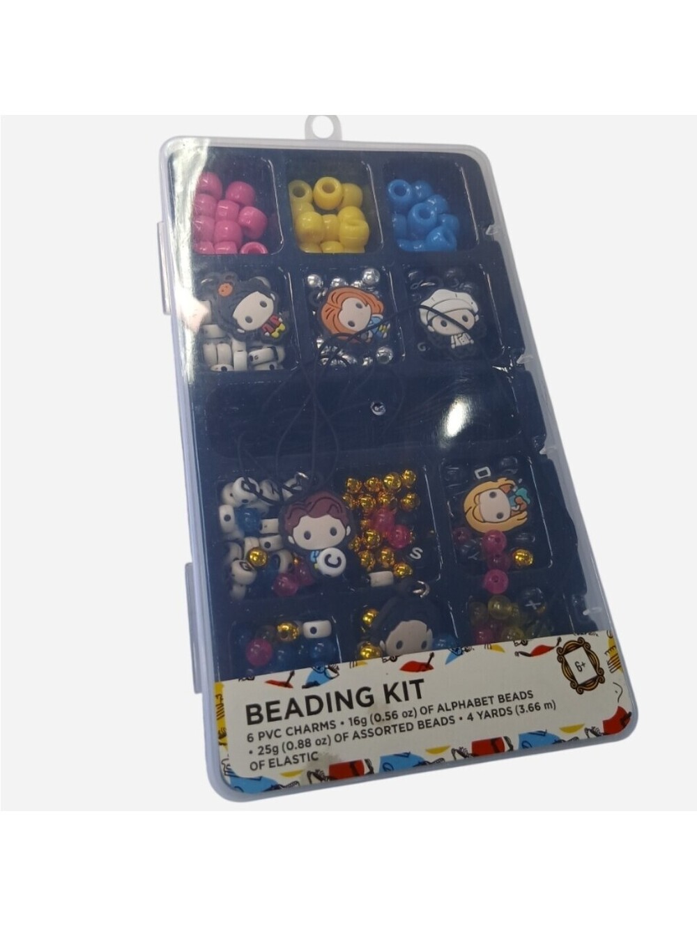 Friends TV Show DIY Beading Kit Chibi PVC Charms Alphabet Pony Beads Craft Set